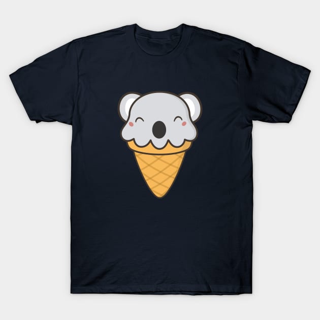 Scrumptious Kawaii Cute Koala Ice Cream T-Shirt by happinessinatee